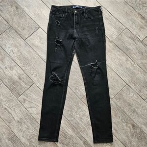 Hollister Black High-Rise Super Skinny Jeans 11R 30x30